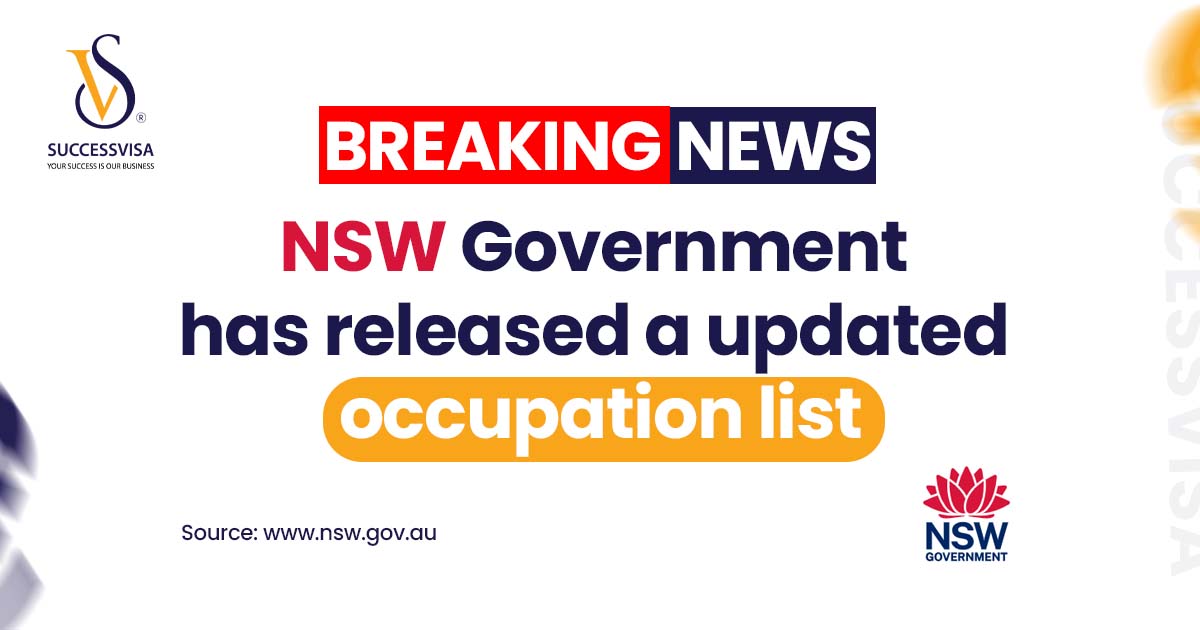 NSW Government has a Updated Occupation List